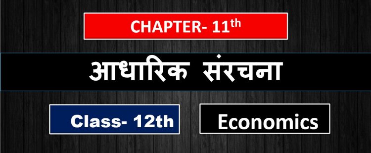 आधारिक संरचना ( Infrastructure )- Class 12th Indian economy development Chapter - 11th ( 2nd Book ) Notes in hindi 